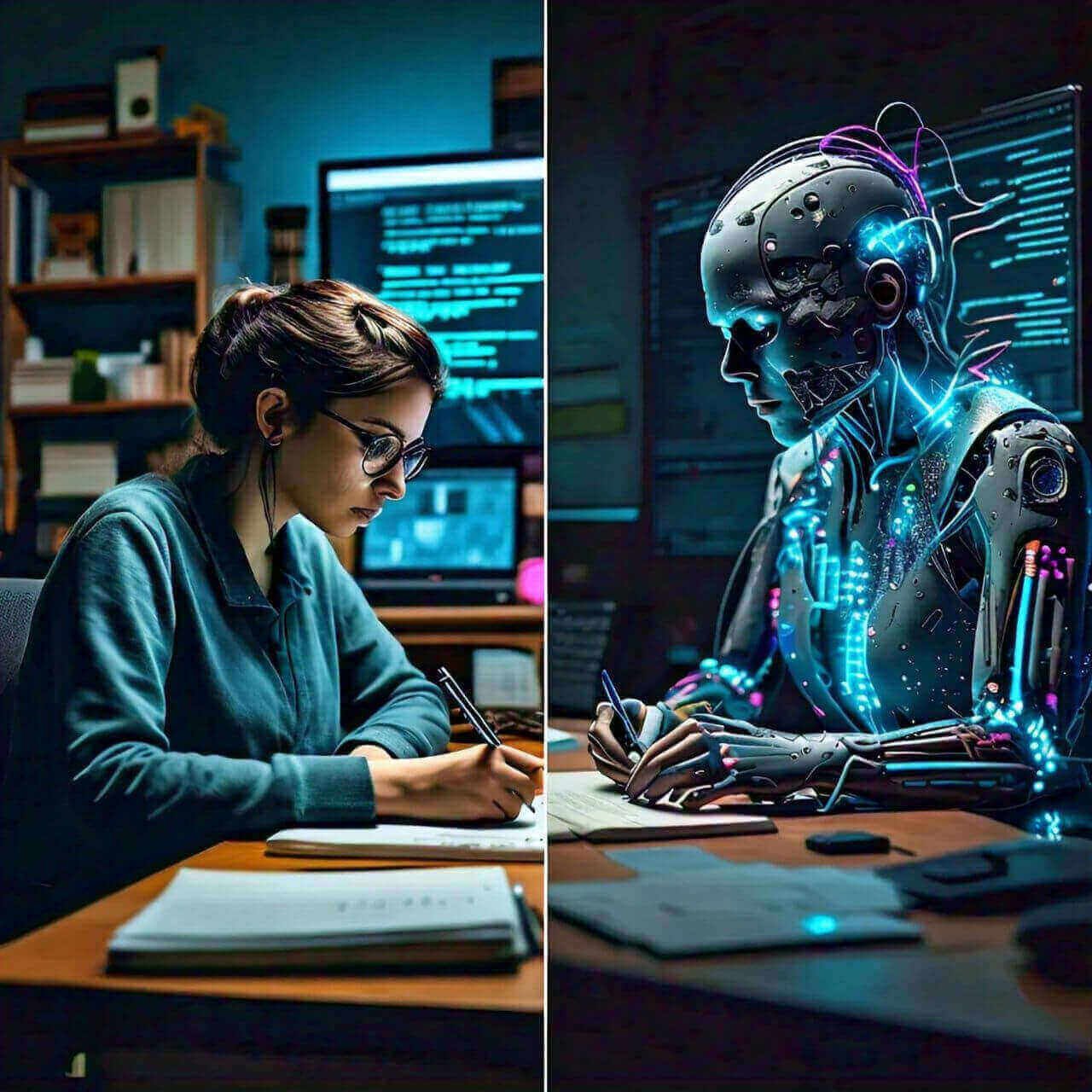 AI-writing-vs-human-writing