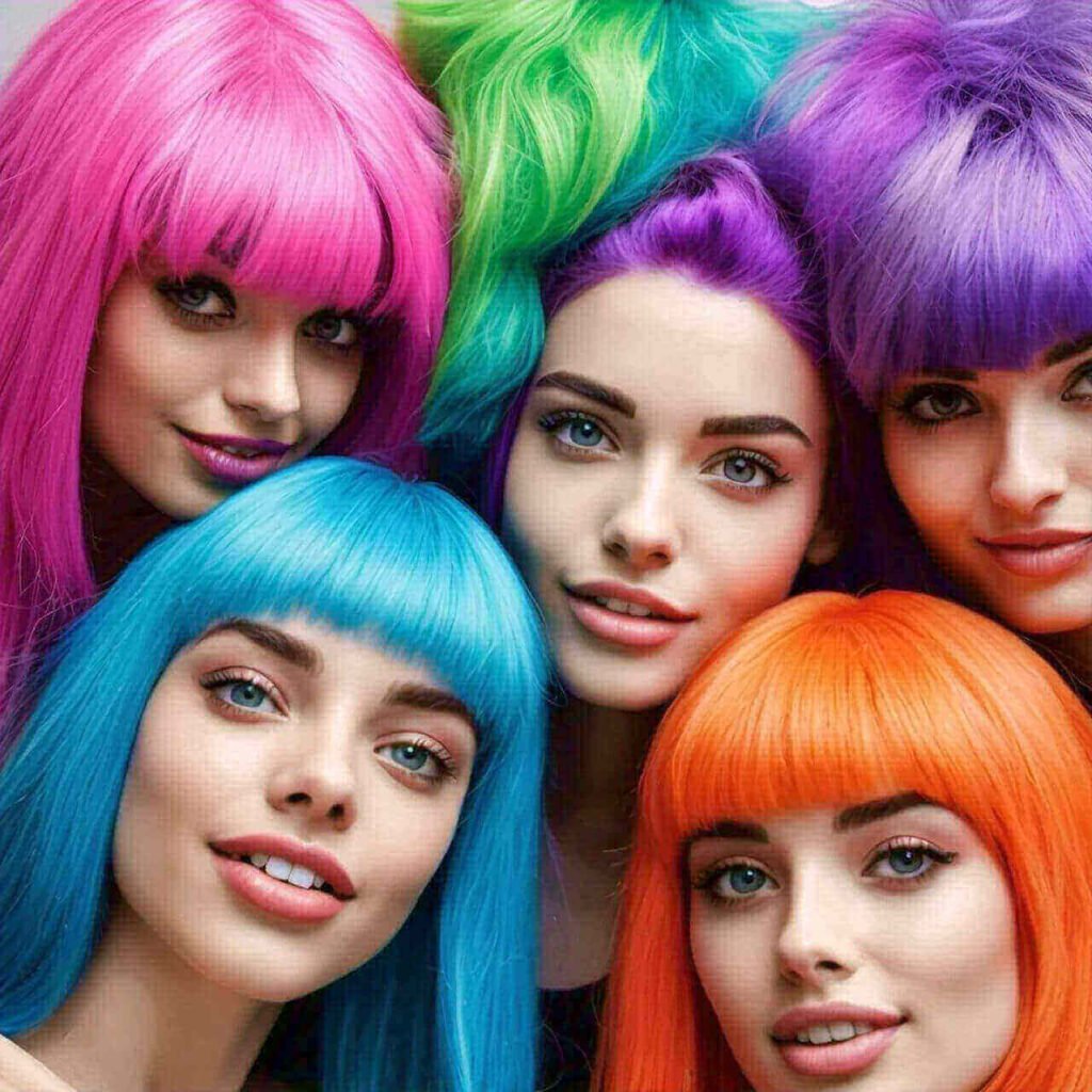 bold and vivid hair-colors