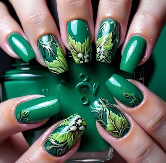 Earthy Green nail polish