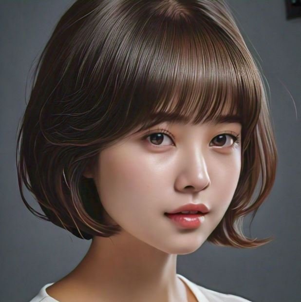 bob haircut with bangs